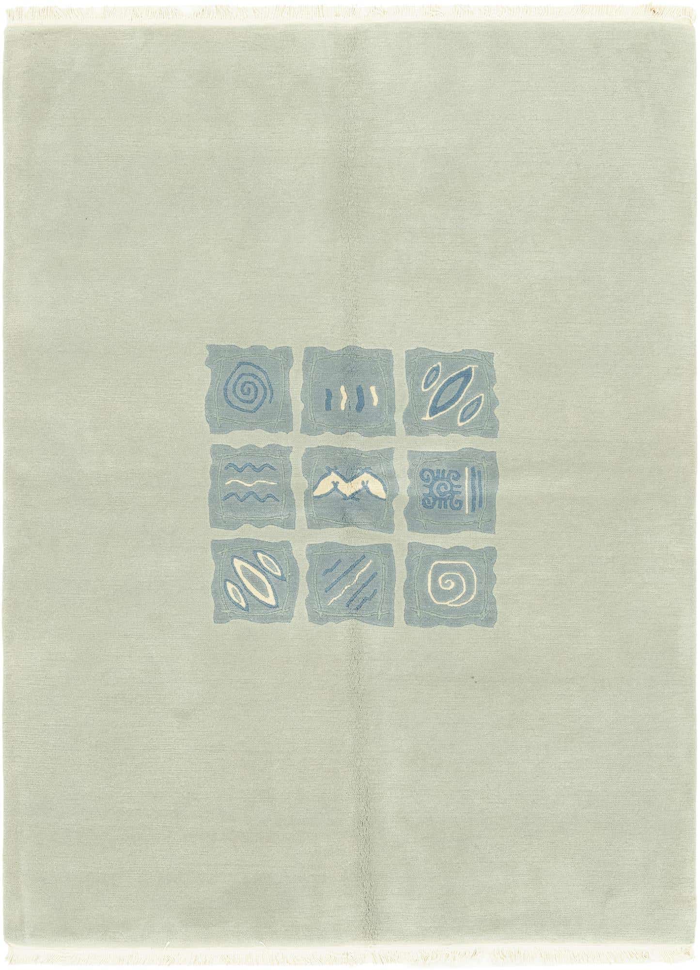 5' 7 x 7' 7 Hand Knotted Nepal Wool Rug
