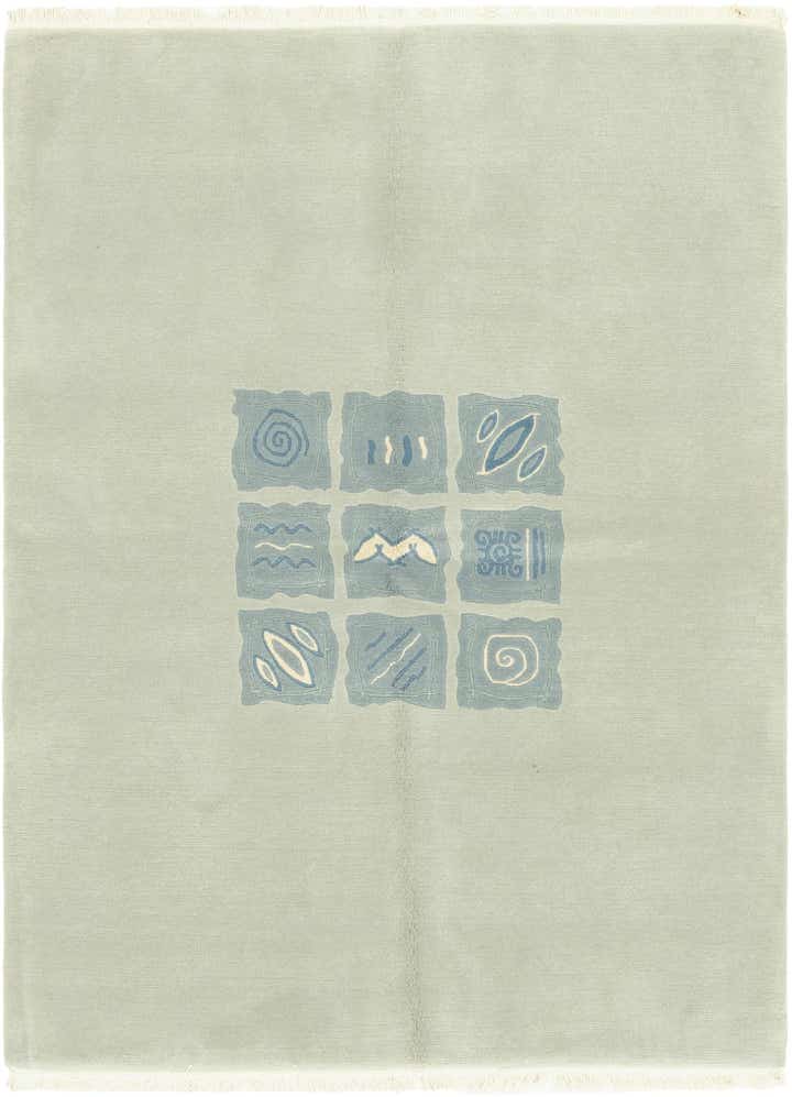 5' 7 x 7' 7 Hand Knotted Nepal Wool Rug