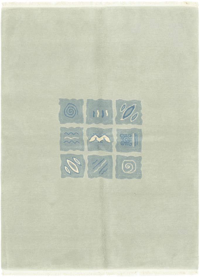 Detail image of 5' 7 x 7' 7 Hand Knotted Nepal Wool Rug
