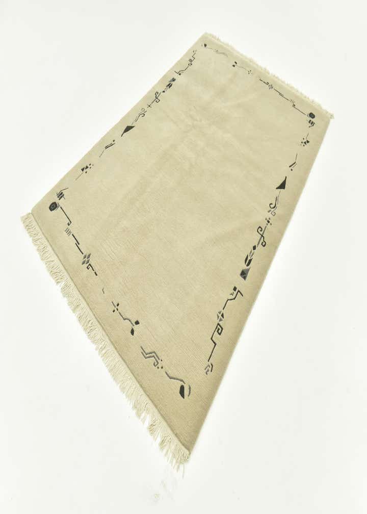 4' 8 x 6' 10 Hand Knotted Nepal Wool Rug
