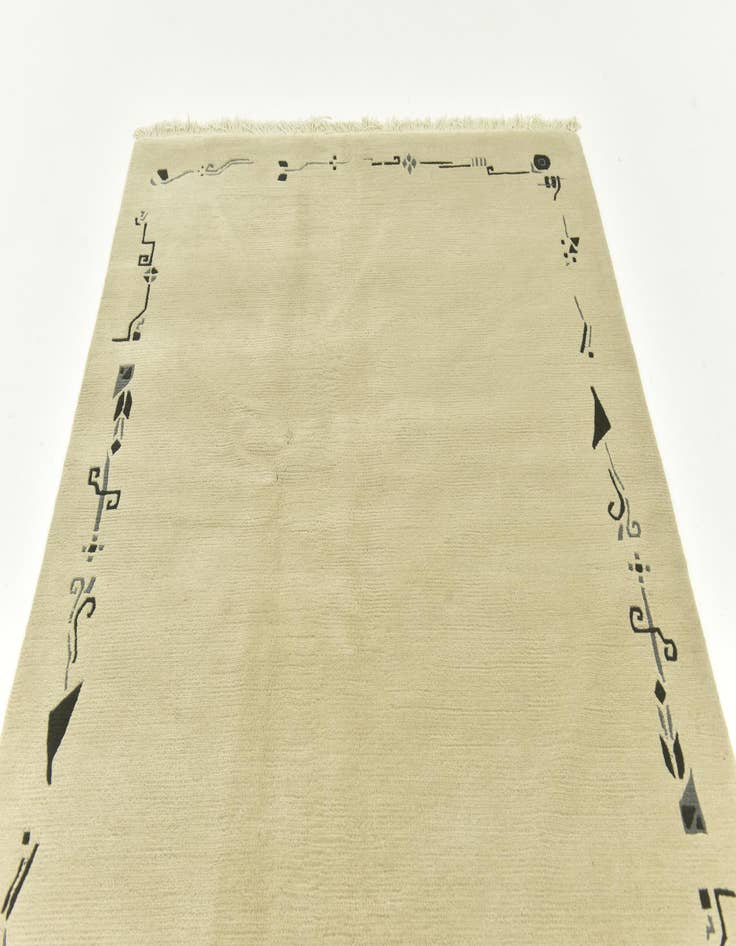 Detail image of 4' 8 x 6' 10 Hand Knotted Nepal Wool Rug