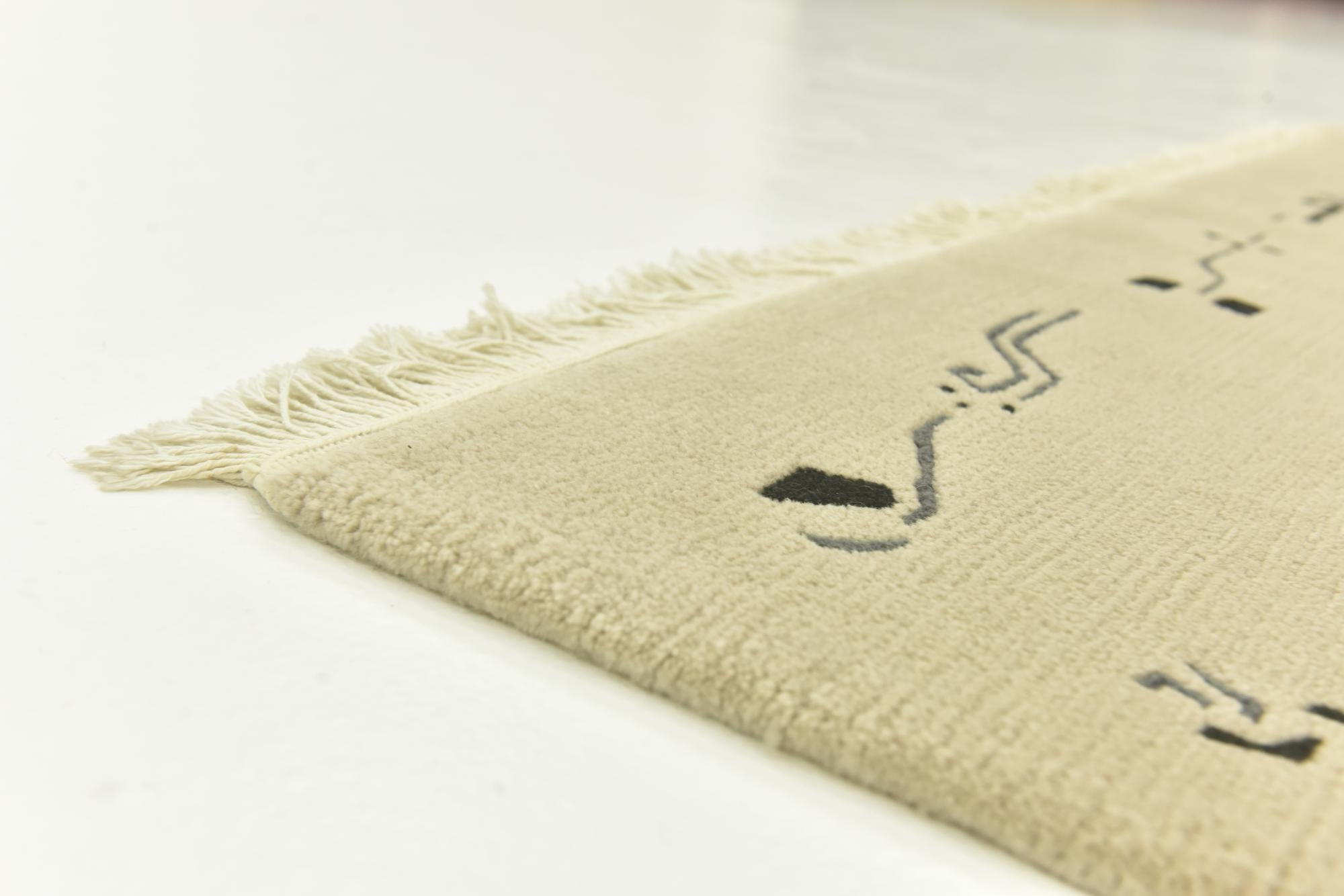 4' 8 x 6' 10 Hand Knotted Nepal Wool Rug