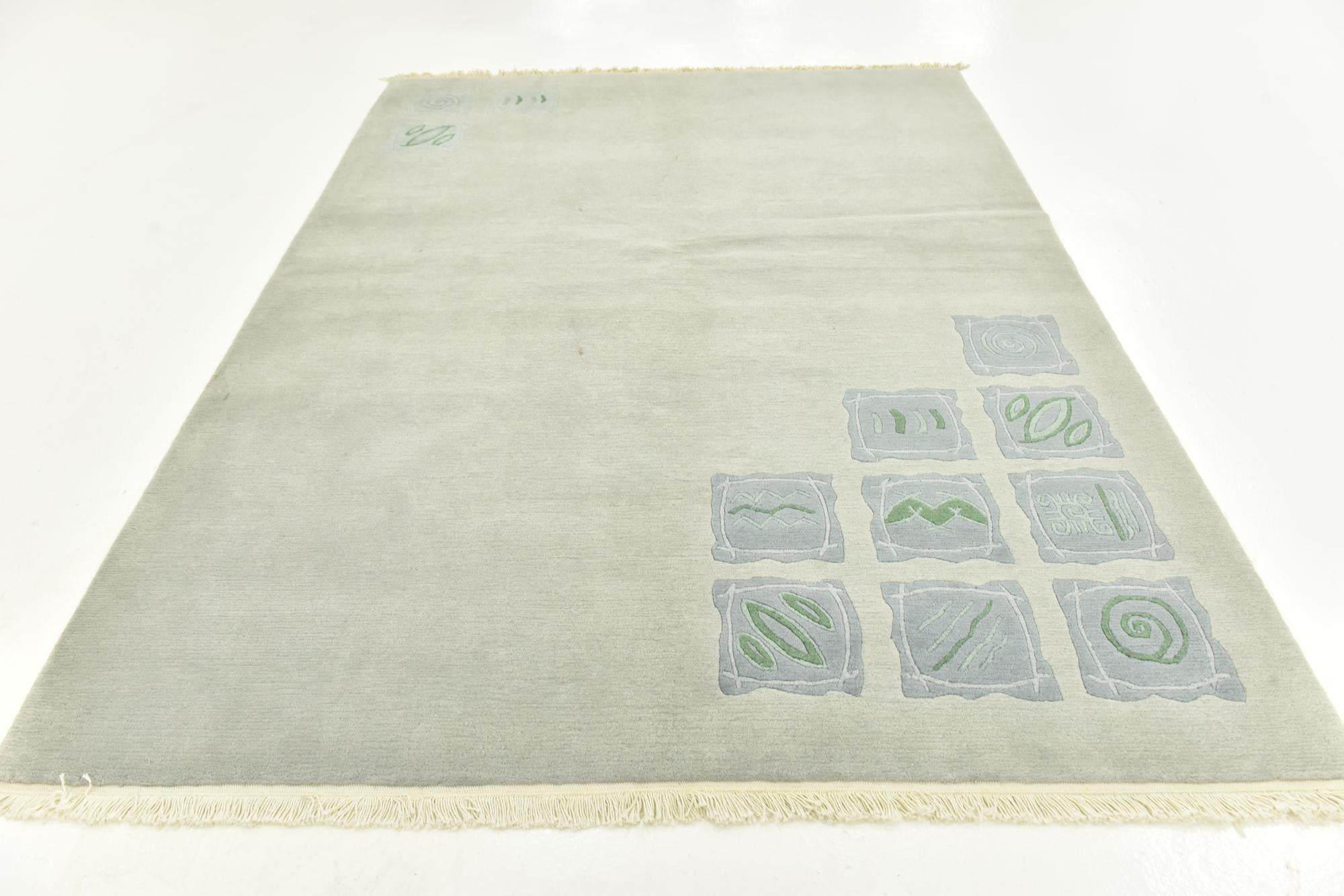 5' 8 x 7' 7 Hand Knotted Nepal Wool Rug
