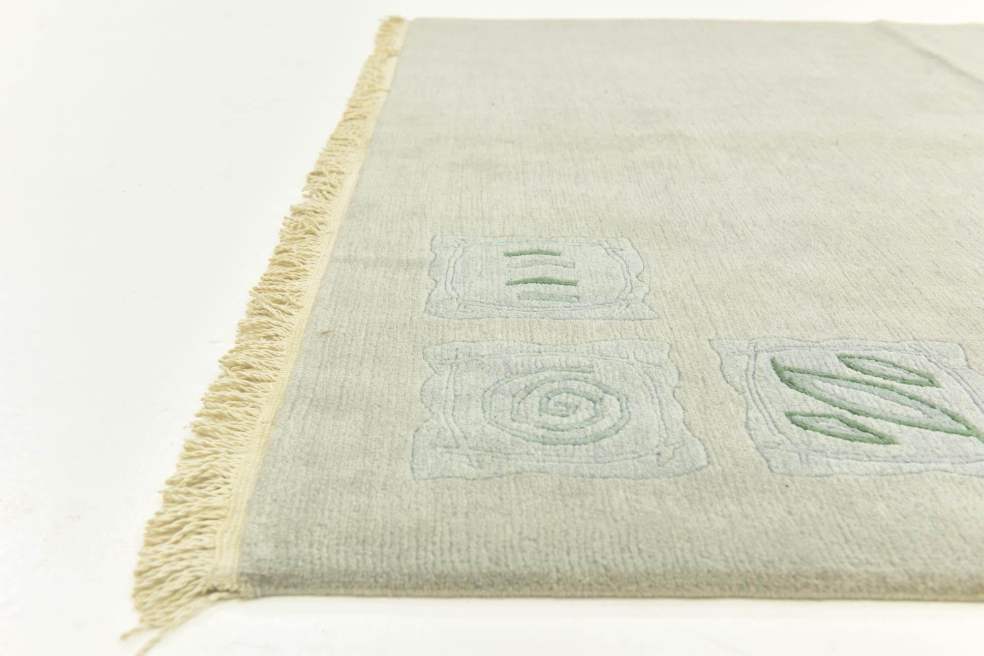 5' 8 x 7' 7 Hand Knotted Nepal Wool Rug