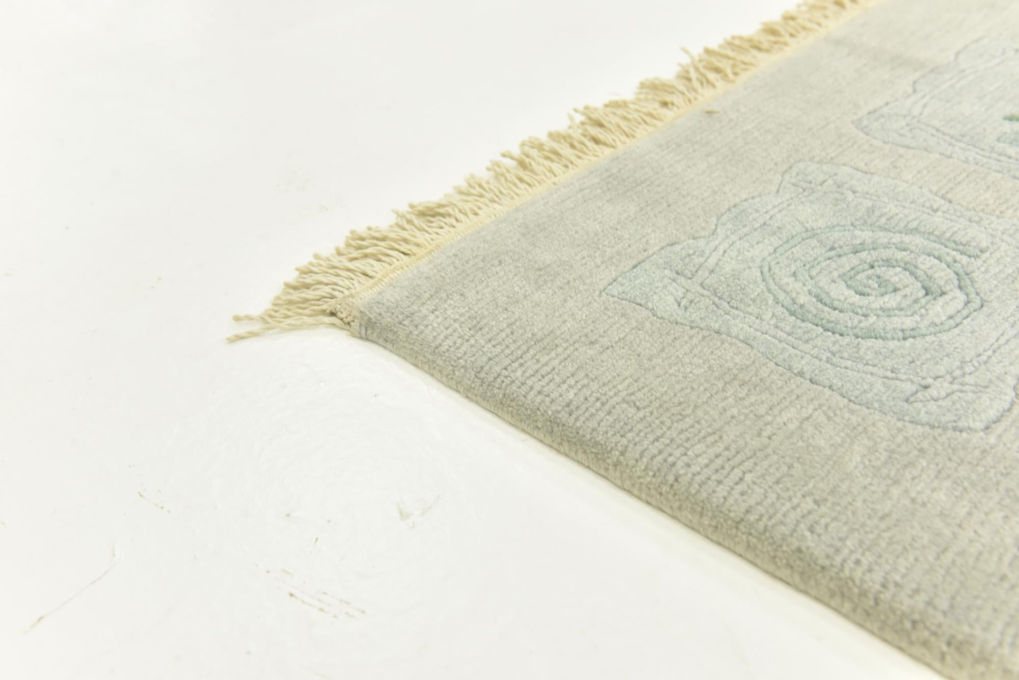 5' 8 x 7' 7 Hand Knotted Nepal Wool Rug