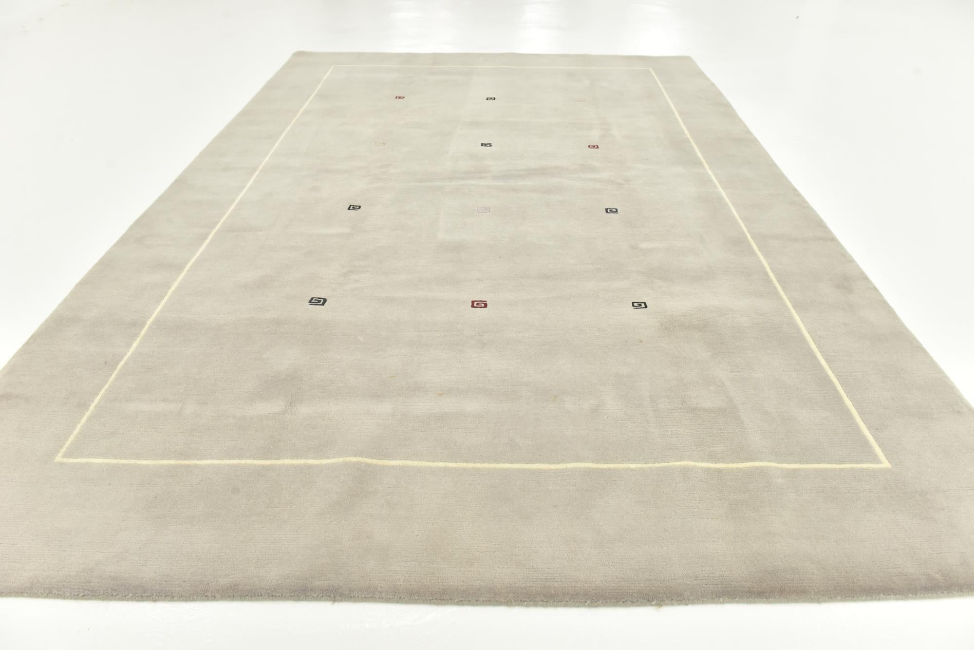 6' 8 x 9' 9 Hand Knotted Nepal Wool Rug