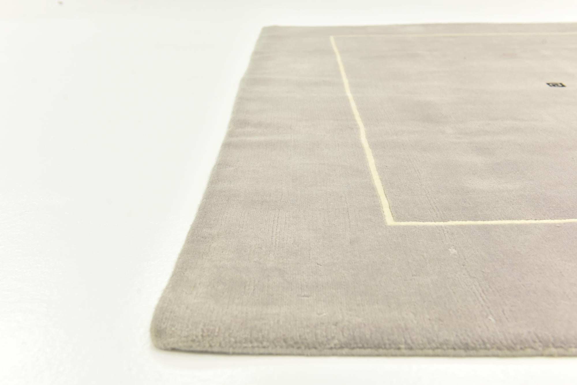 6' 8 x 9' 9 Hand Knotted Nepal Wool Rug