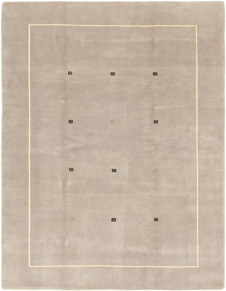 Detail image of 6' 8 x 9' 9 Hand Knotted Nepal Wool Rug