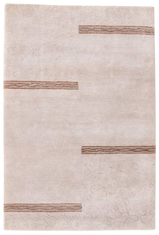 Detail image of 4' x 5' 10 Hand Knotted Nepal Rug