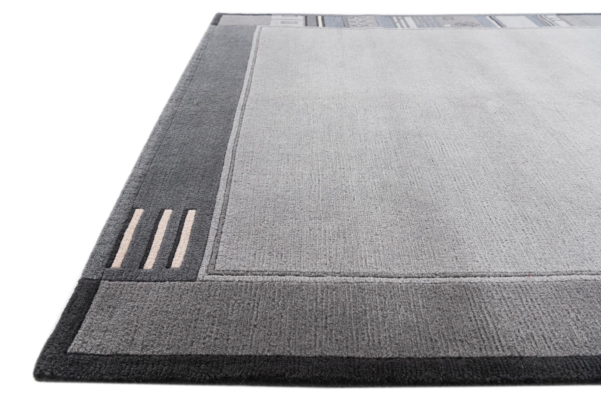 4' 8 x 6' 6 Hand Knotted Nepal Wool Rug
