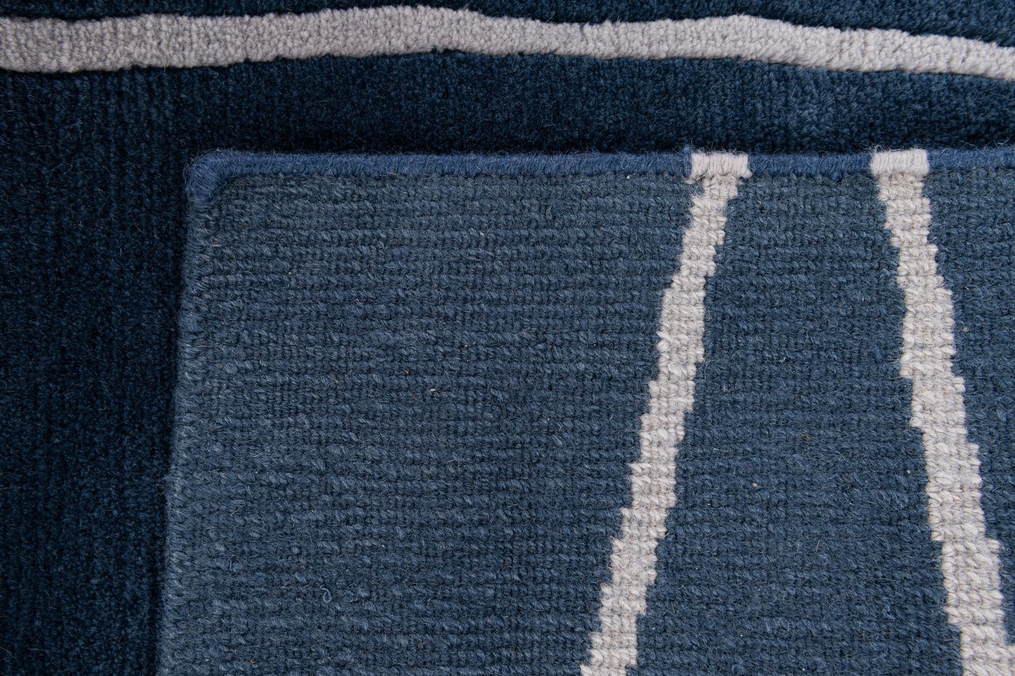 8' 4 x 10' 9 Hand Knotted Nepal Wool Rug