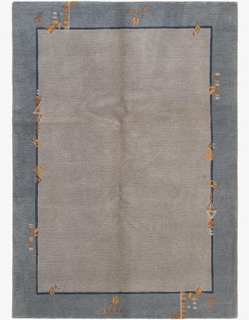 4' 9 x 6' 7 Hand Knotted Nepal Wool Rug