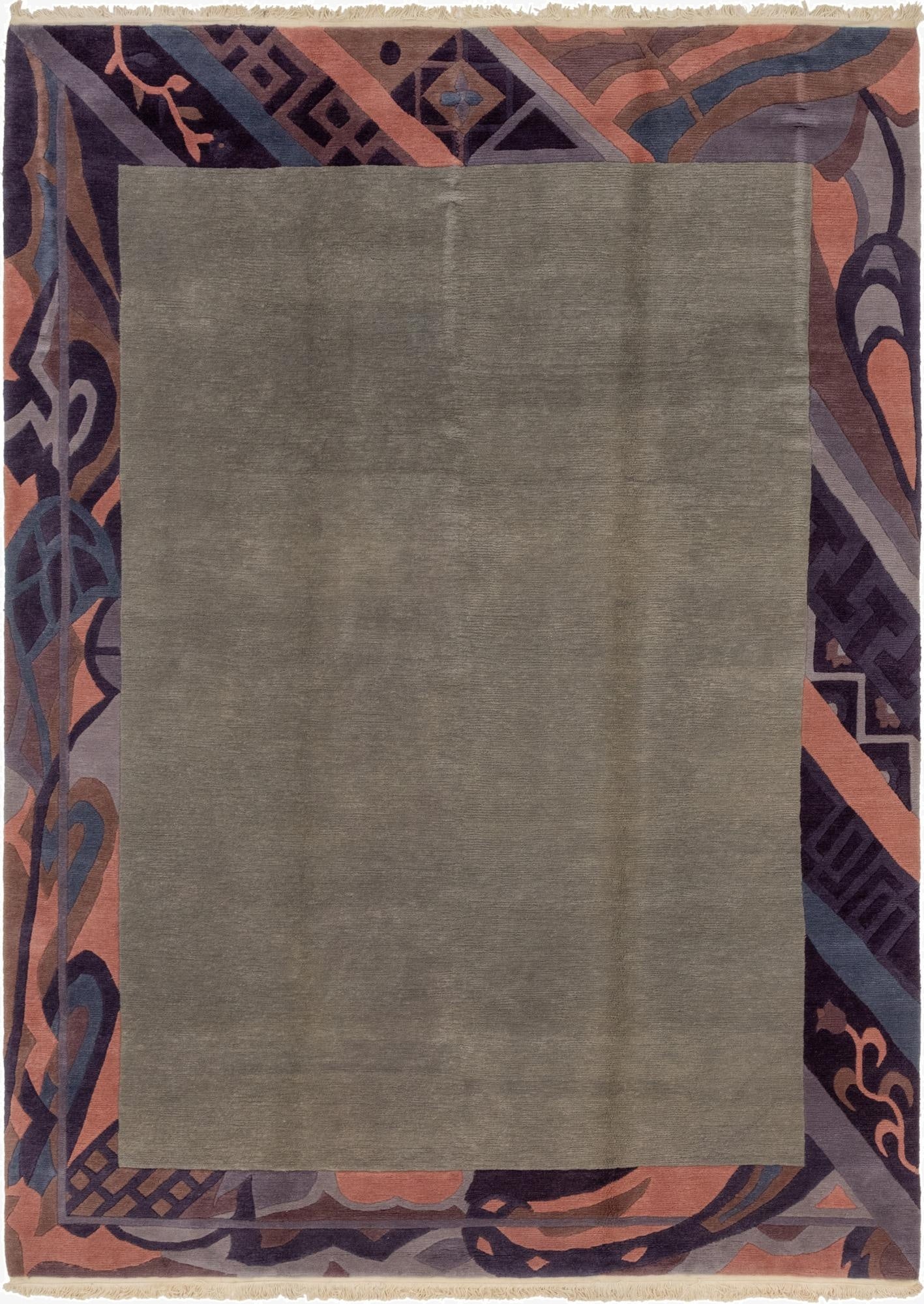 8' 3 x 11' 6  Hand Knotted Nepal Wool Rug