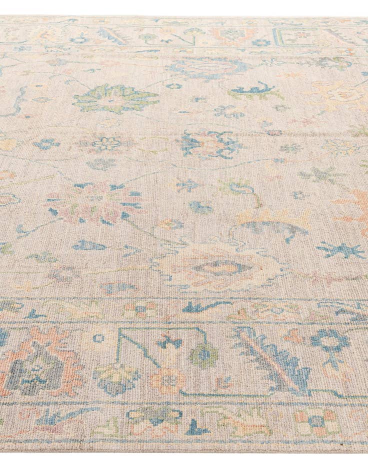 Detail image of 9' 2 x 11' 11  Hand Knotted Oushak Wool Rug