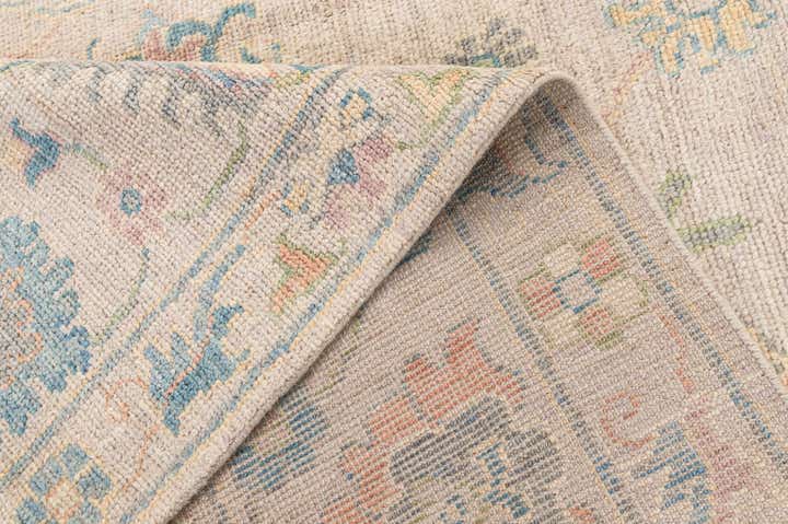 9' 2 x 11' 11 Hand Knotted Oushak Wool Rug