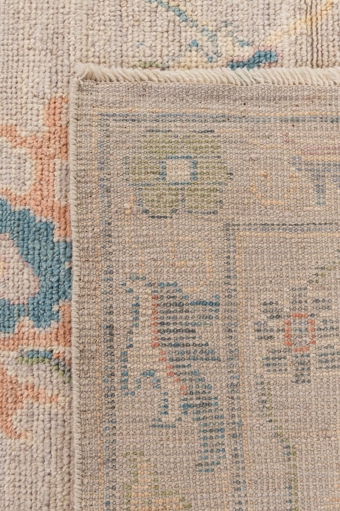9' 2 x 11' 11 Hand Knotted Oushak Wool Rug