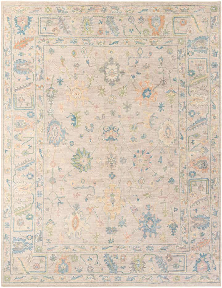 9' 2 x 11' 11 Hand Knotted Oushak Wool Rug