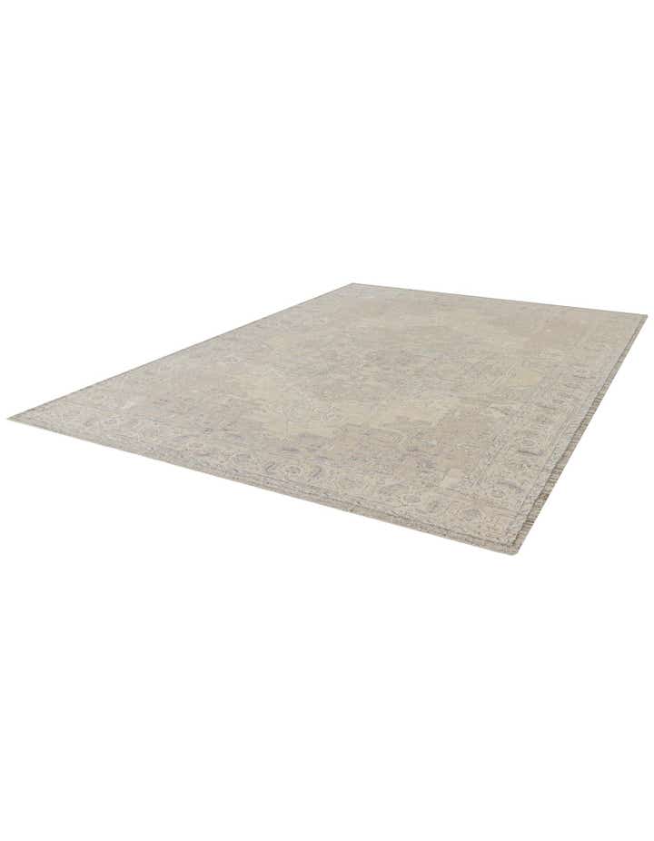 9' x 12' 4 Hand Knotted Oushak Wool Rug