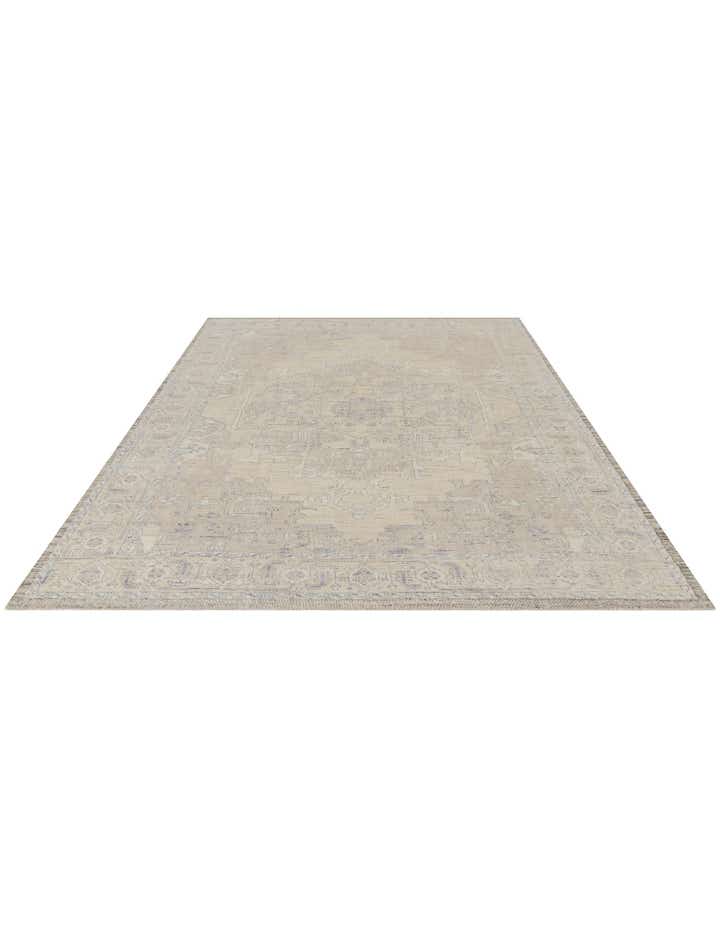 9' x 12' 4 Hand Knotted Oushak Wool Rug