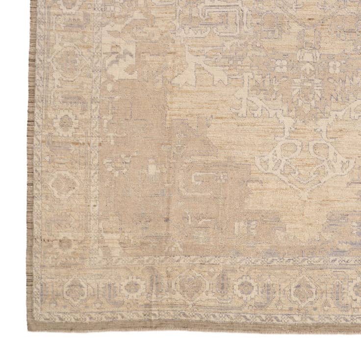 Detail image of 9' x 12' 4 Hand Knotted Oushak Wool Rug