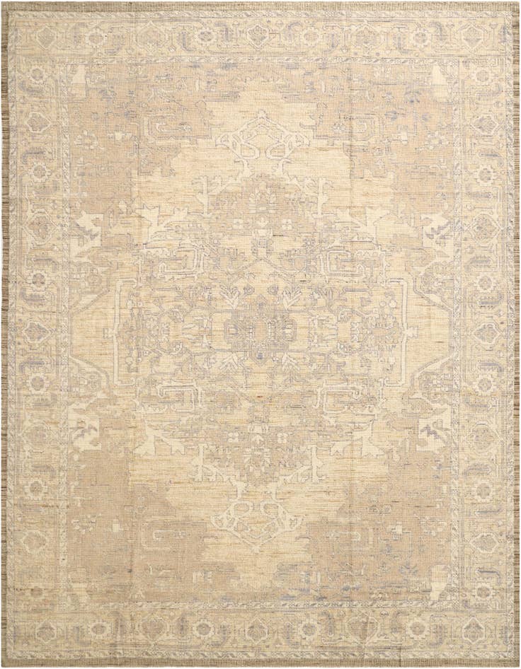 Detail image of 9' x 12' 4 Hand Knotted Oushak Wool Rug
