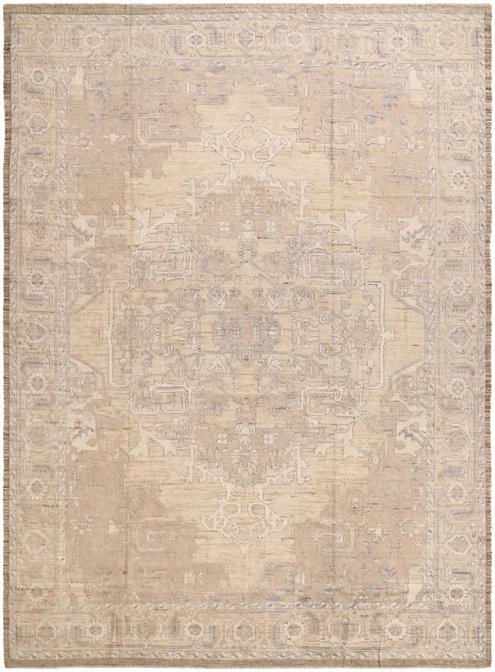 Detail image of 9' x 12' 4 Hand Knotted Oushak Wool Rug