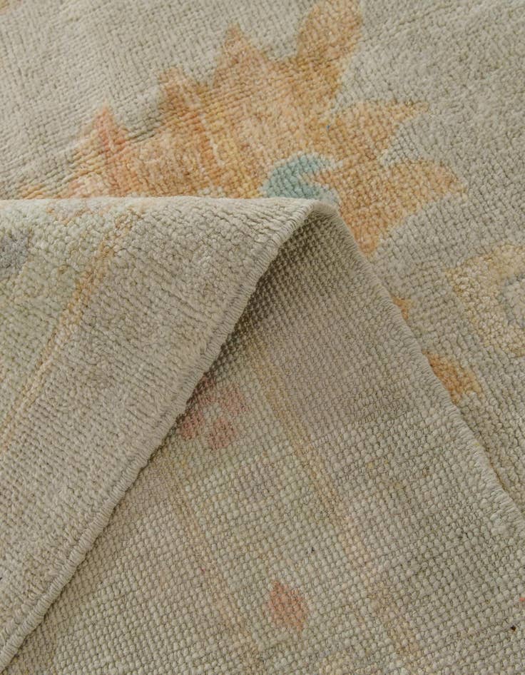 Detail image of 12' 3 x 14' 4 Hand Knotted Oushak Wool Rug