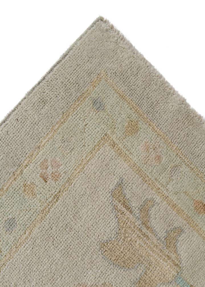12' 3 x 14' 4 Hand Knotted Oushak Wool Rug