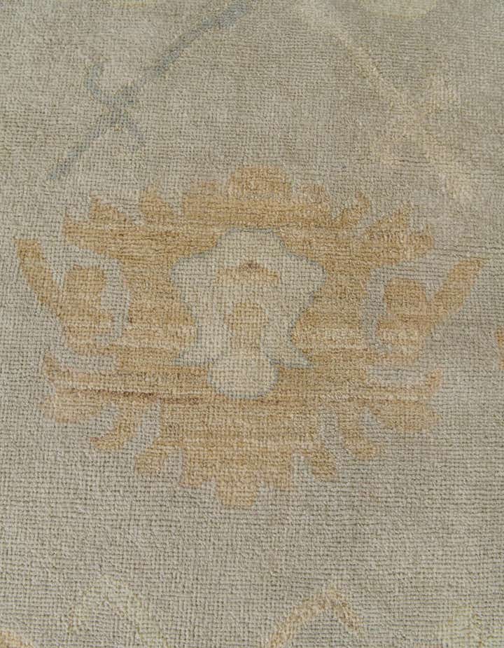 12' 3 x 14' 4 Hand Knotted Oushak Wool Rug