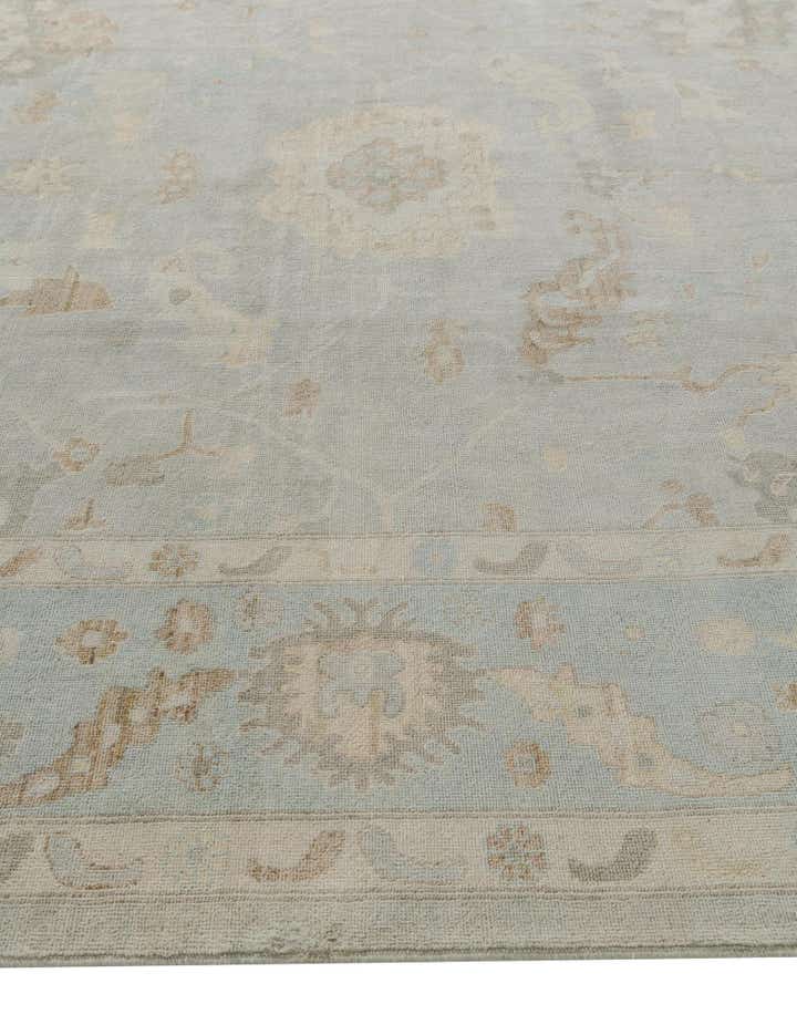 10' 5 x 13' 10 Hand Knotted Oushak Wool Rug