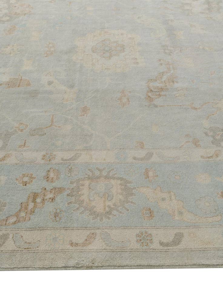 Detail image of 10' 5 x 13' 10 Hand Knotted Oushak Wool Rug