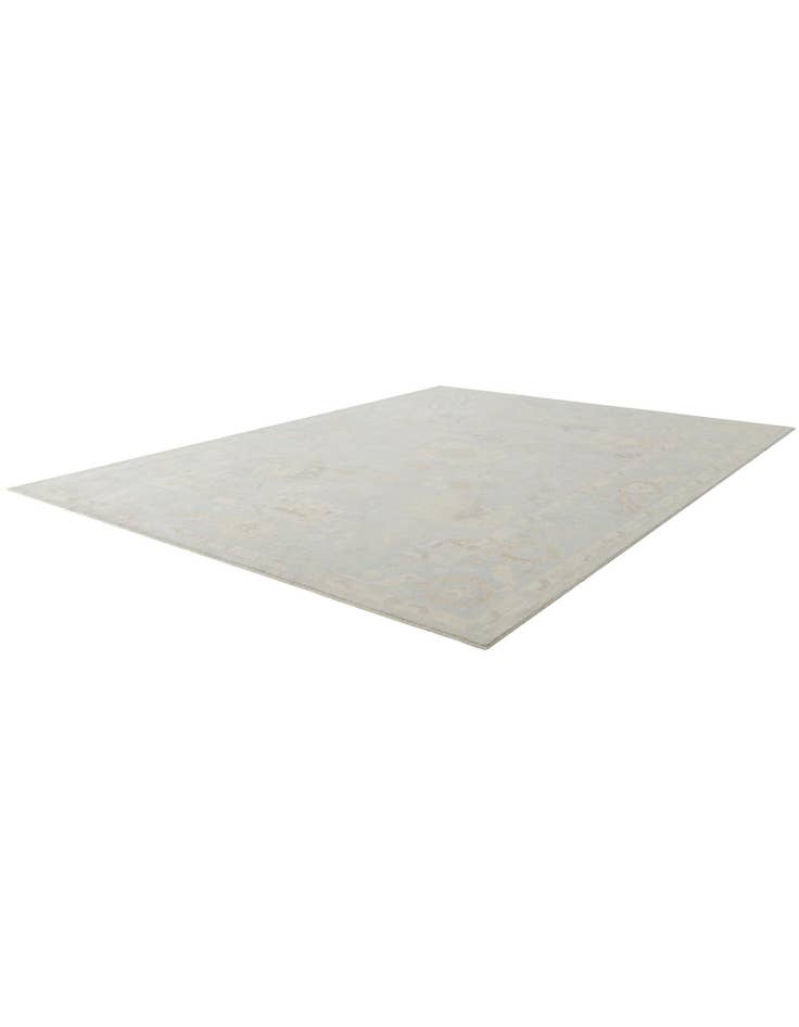 Detail image of 10' 5 x 13' 10 Hand Knotted Oushak Wool Rug