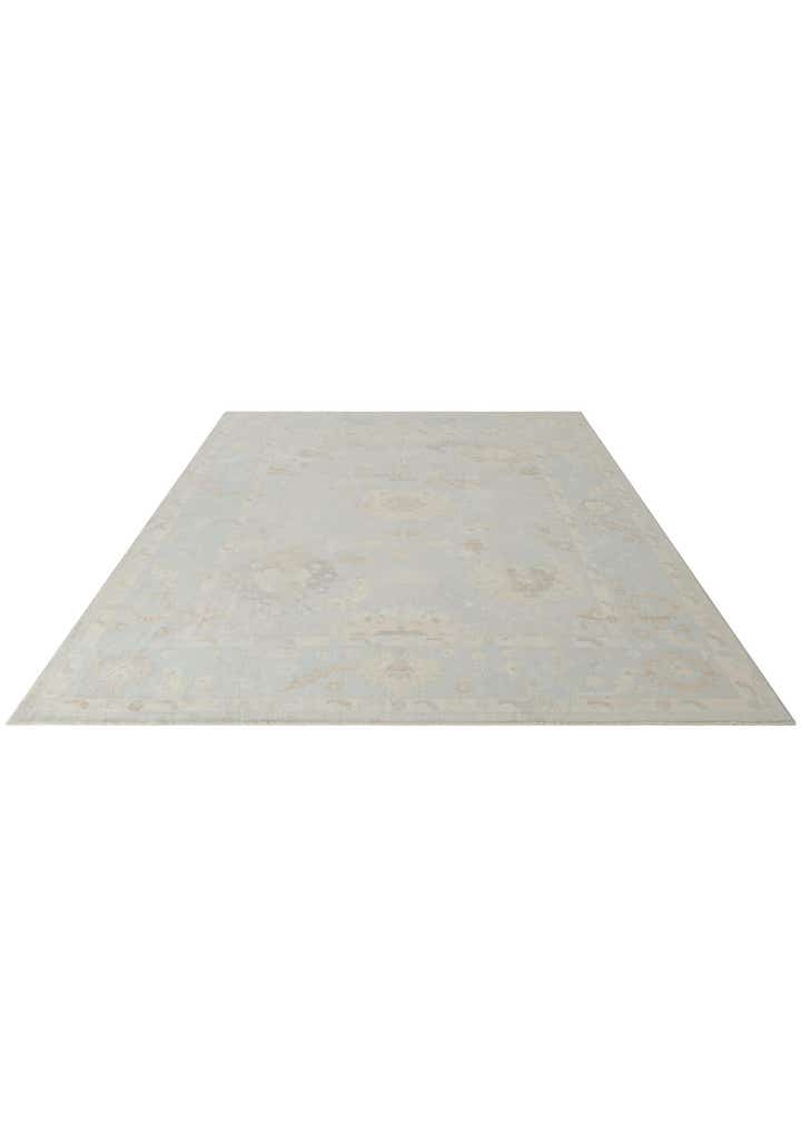 10' 5 x 13' 10 Hand Knotted Oushak Wool Rug