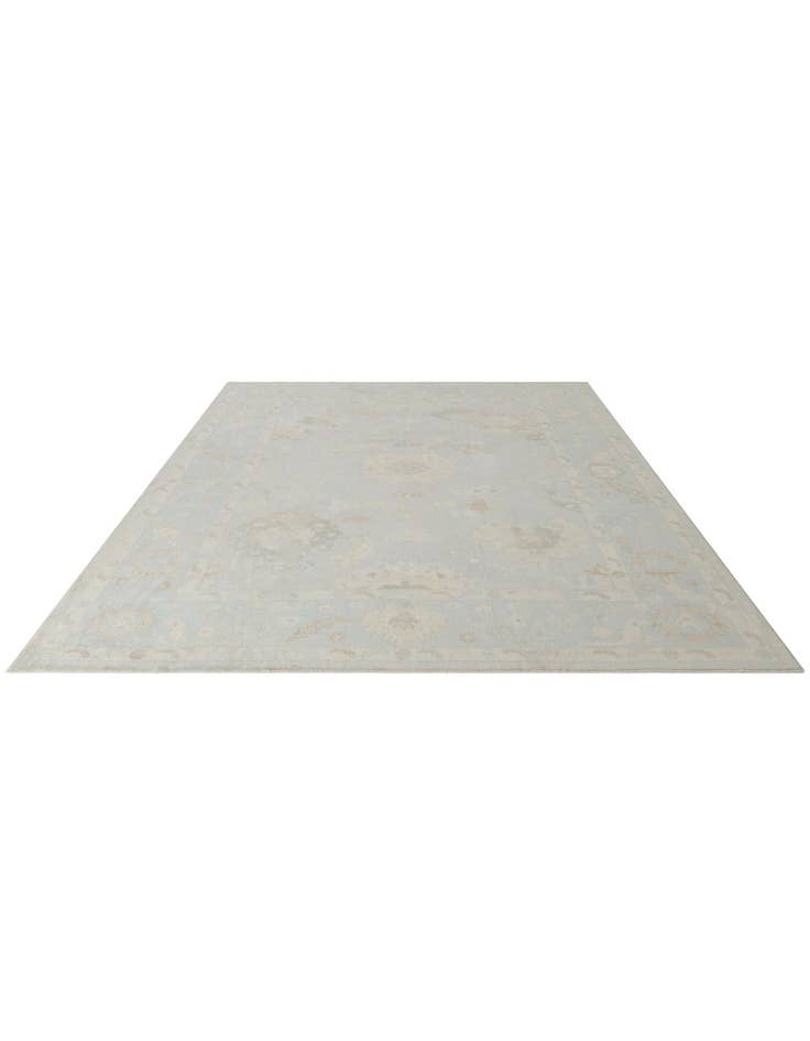 Detail image of 10' 5 x 13' 10 Hand Knotted Oushak Wool Rug