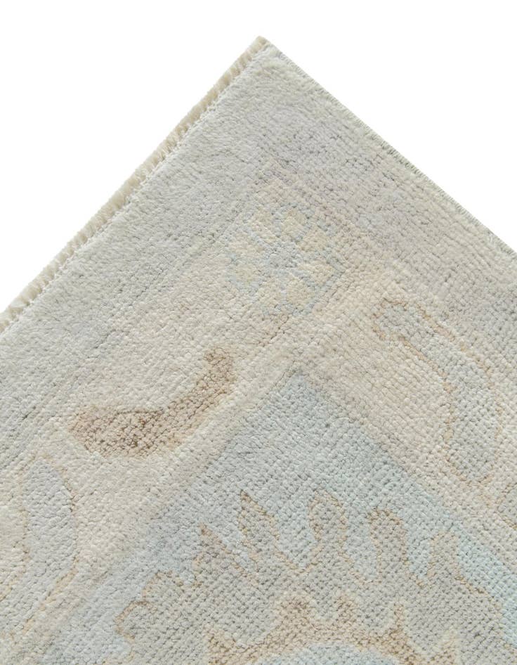 Detail image of 10' 5 x 13' 10 Hand Knotted Oushak Wool Rug