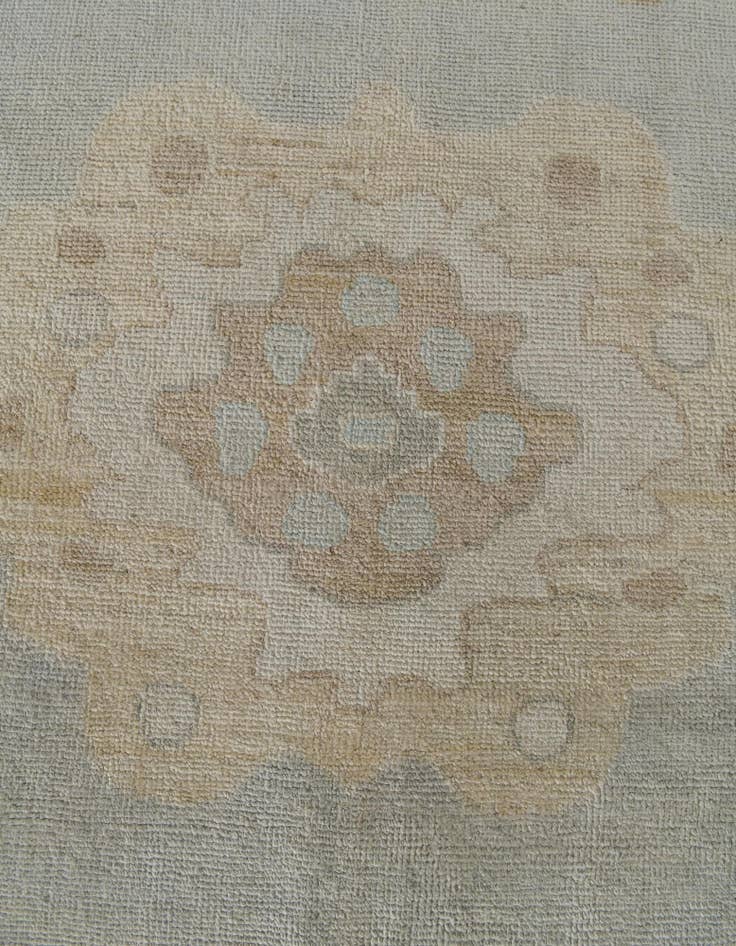 Detail image of 10' 5 x 13' 10 Hand Knotted Oushak Wool Rug