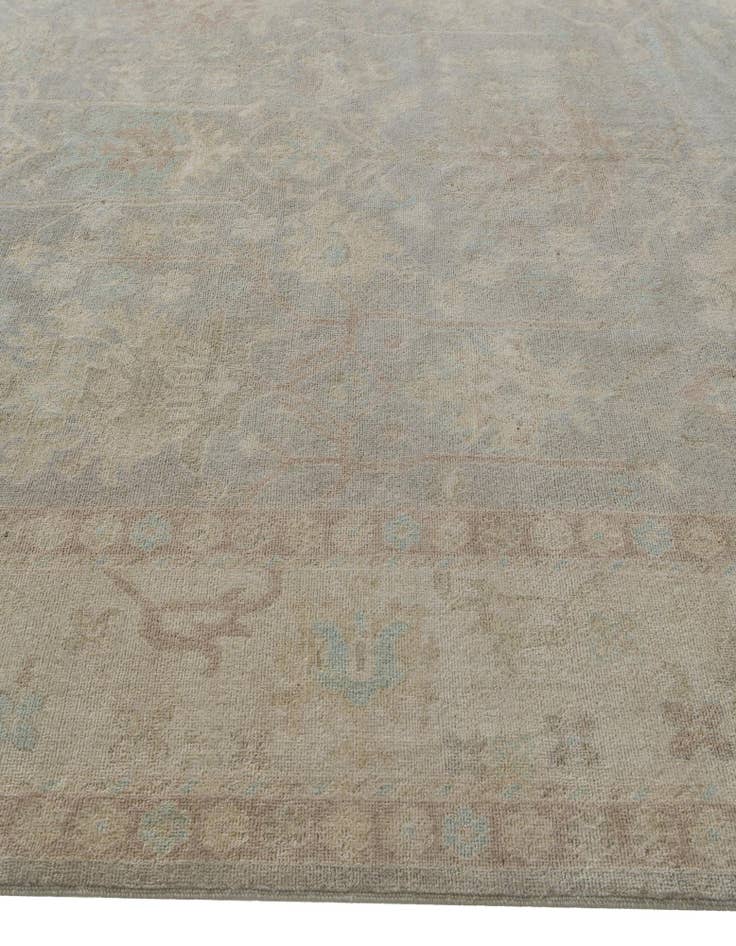 Detail image of 9' 10 x 13' 10 Hand Knotted Oushak Wool Rug