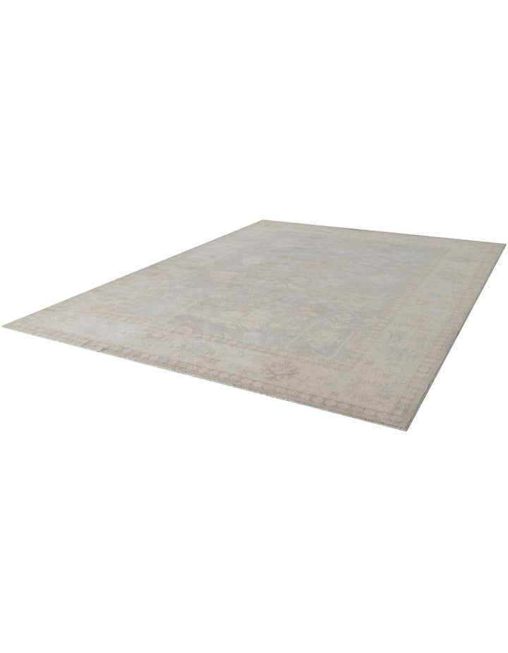9' 10 x 13' 10 Hand Knotted Oushak Wool Rug