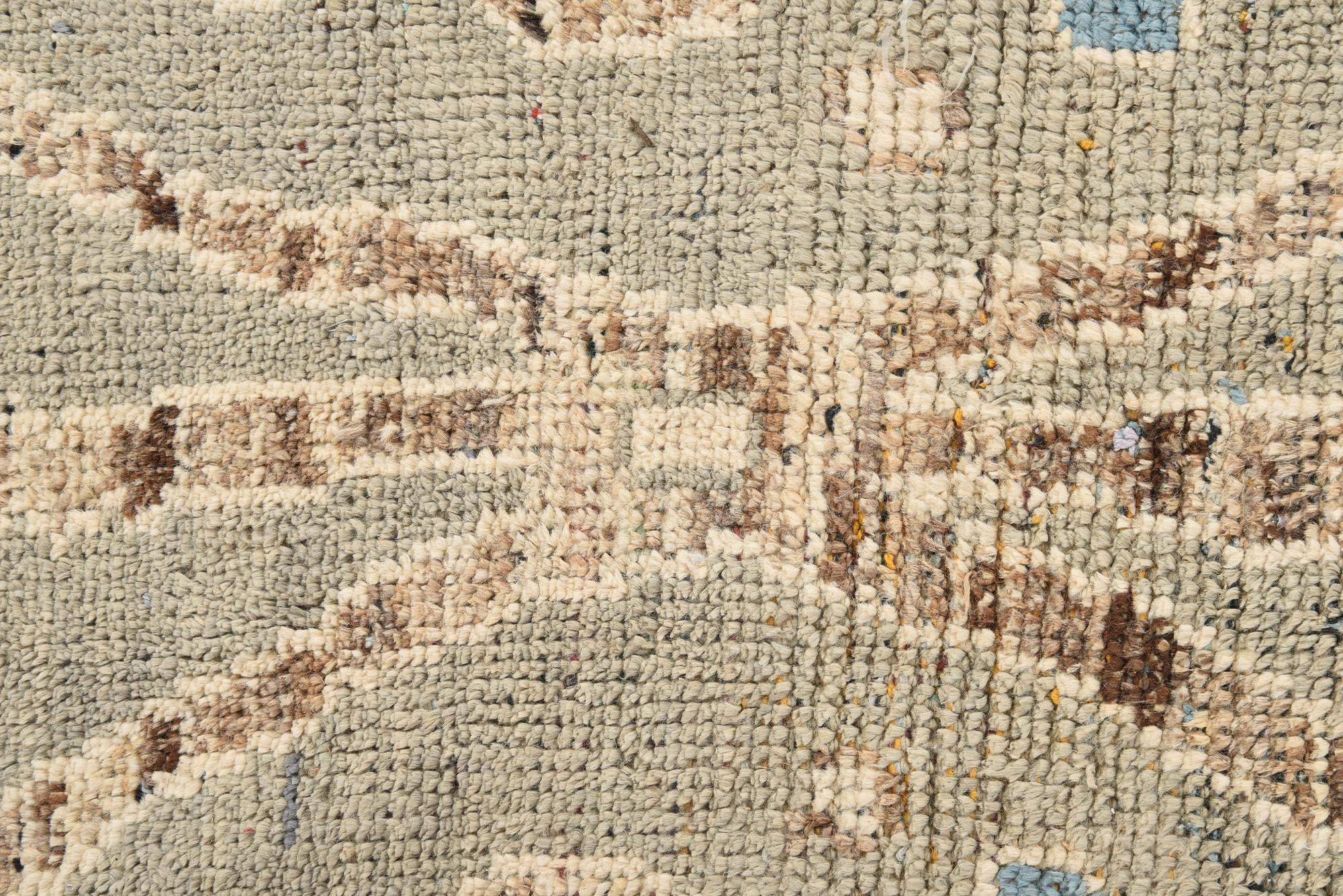 9' 2 x 10' 7 Hand Knotted Oushak Wool Rug