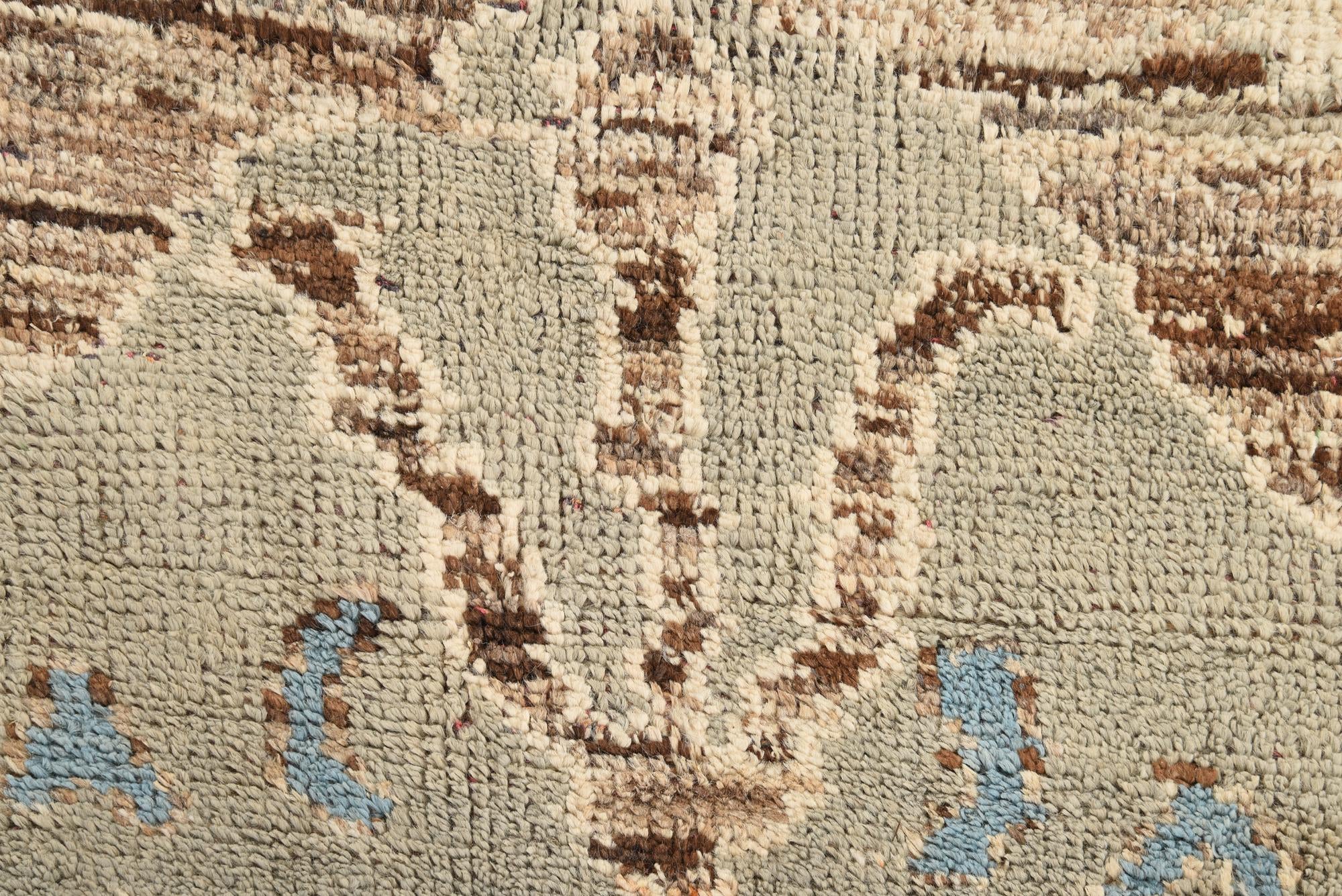 9' 2 x 10' 7 Hand Knotted Oushak Wool Rug