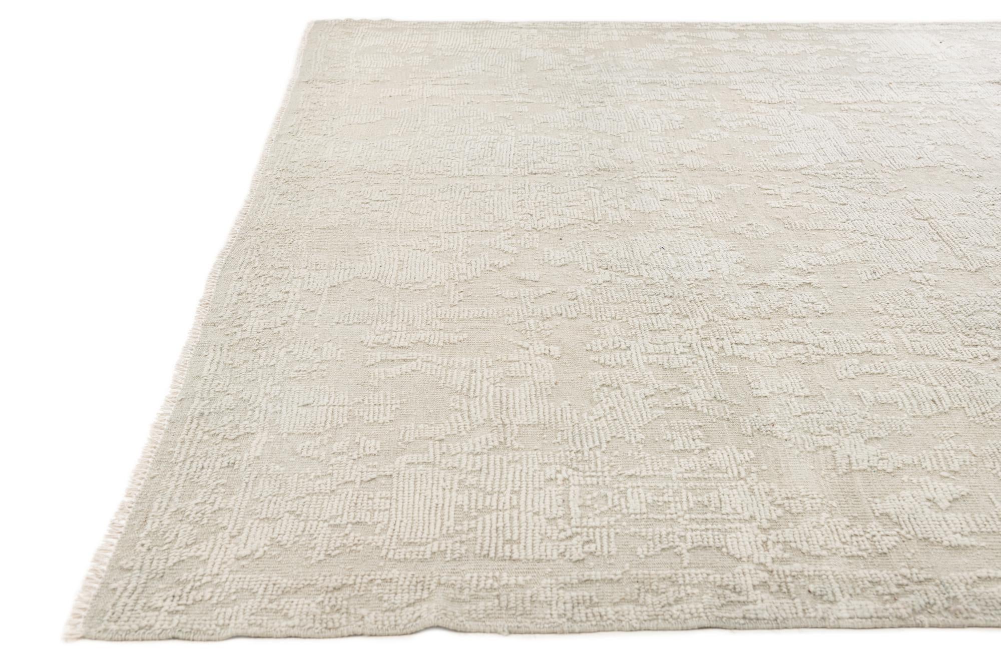 8' 10 x 12' 6 Hand Knotted Oushak Wool Rug