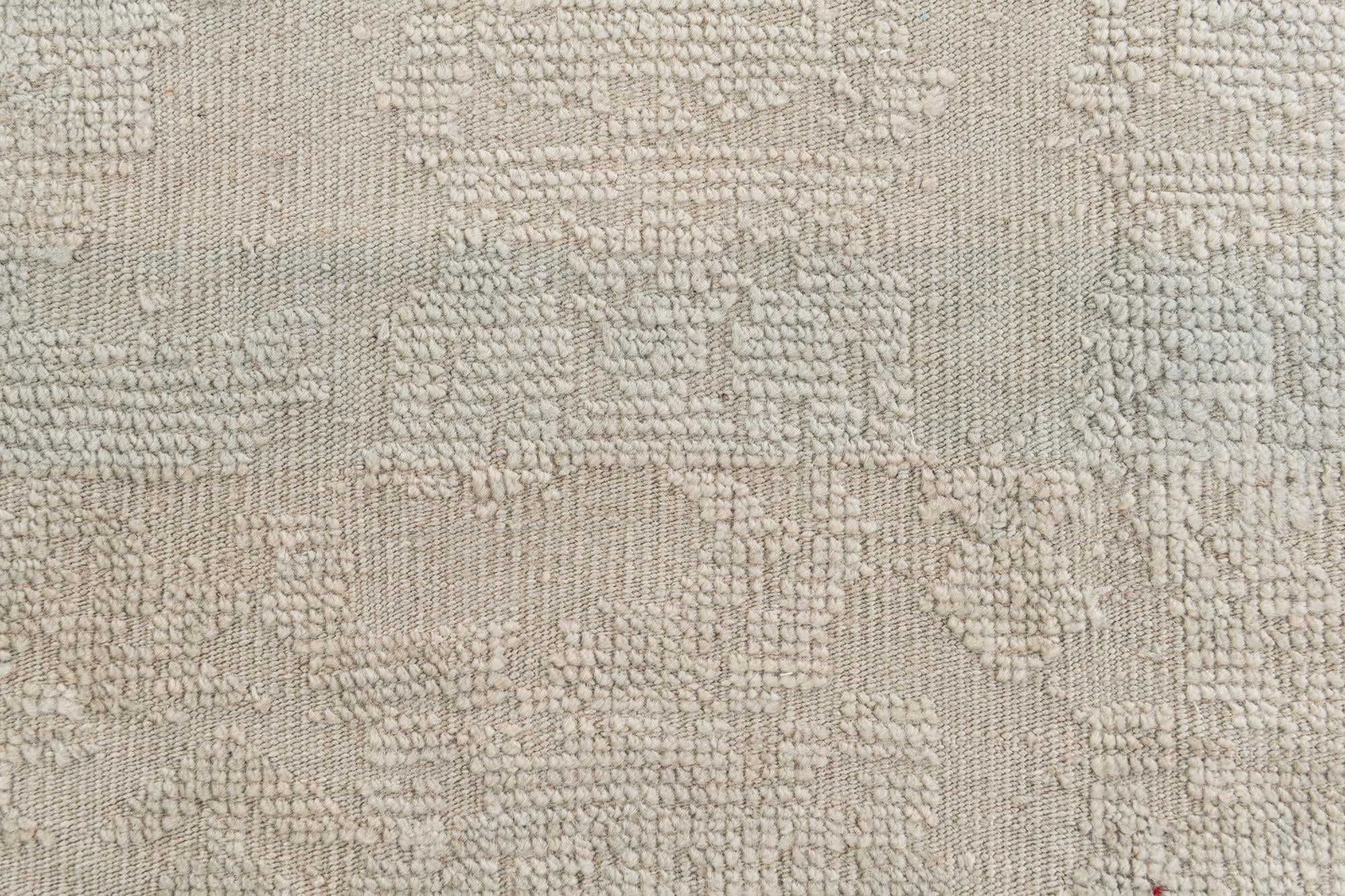 8' 10 x 12' 6 Hand Knotted Oushak Wool Rug