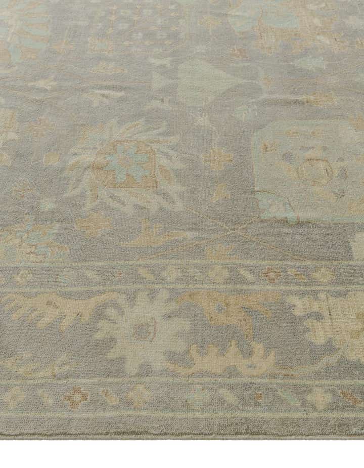8' x 9' 11 Hand Knotted Oushak Wool Rug