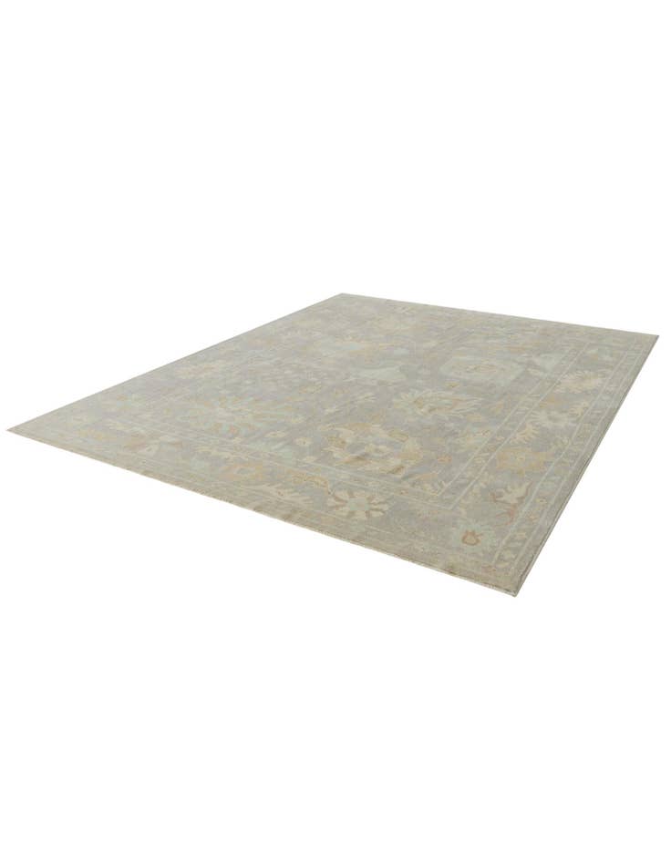 Detail image of 8' x 9' 11 Hand Knotted Oushak Wool Rug