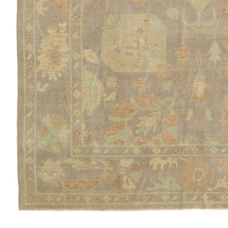 Detail image of 8' x 9' 11 Hand Knotted Oushak Wool Rug