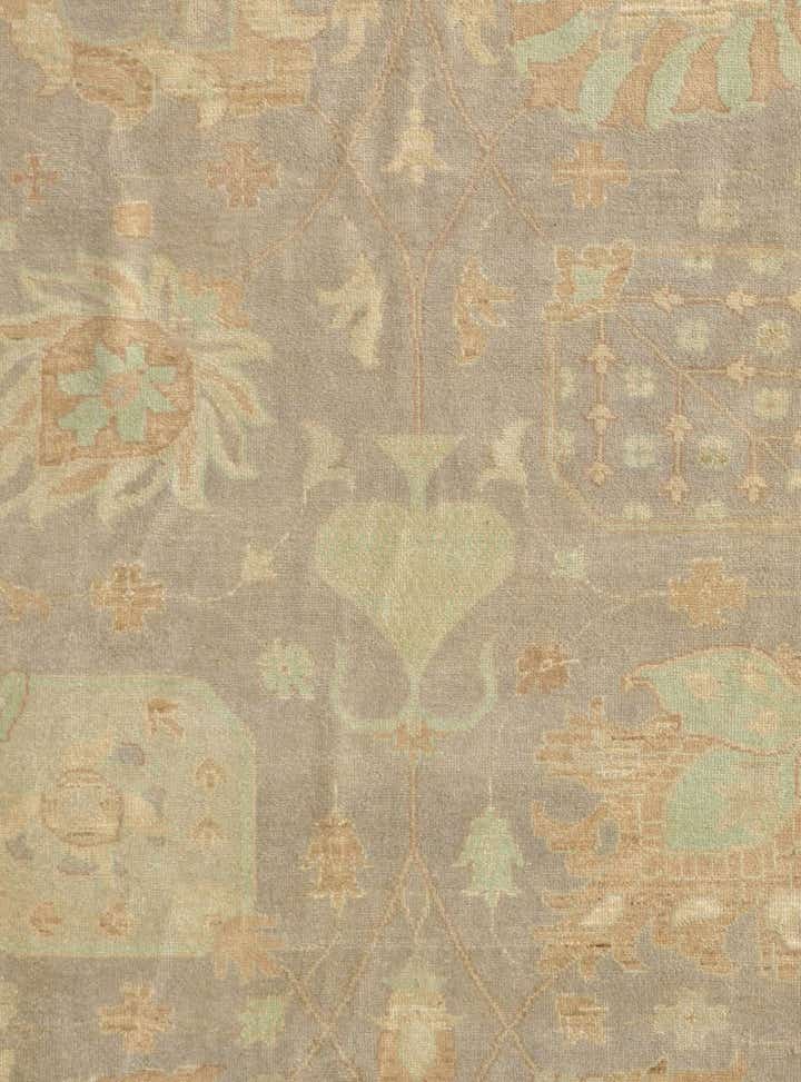 8' x 9' 11 Hand Knotted Oushak Wool Rug