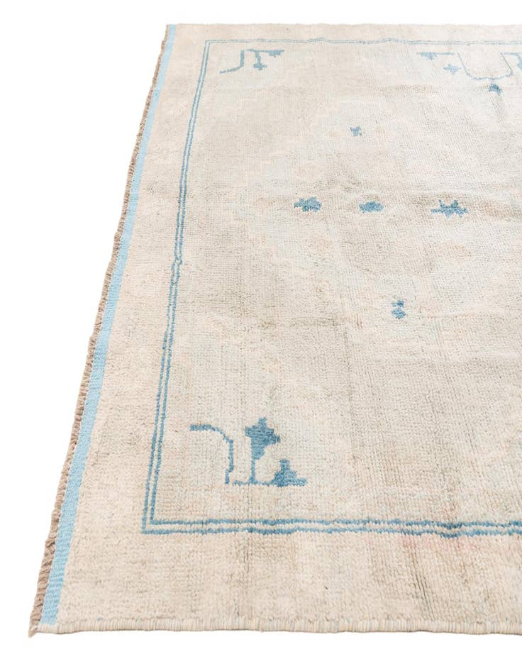 Detail image of 7' 9 x 10' 3 Hand Knotted Oushak Wool Rug