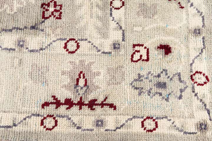 7' 10 x 10' 3 Hand Knotted Oushak Wool Rug