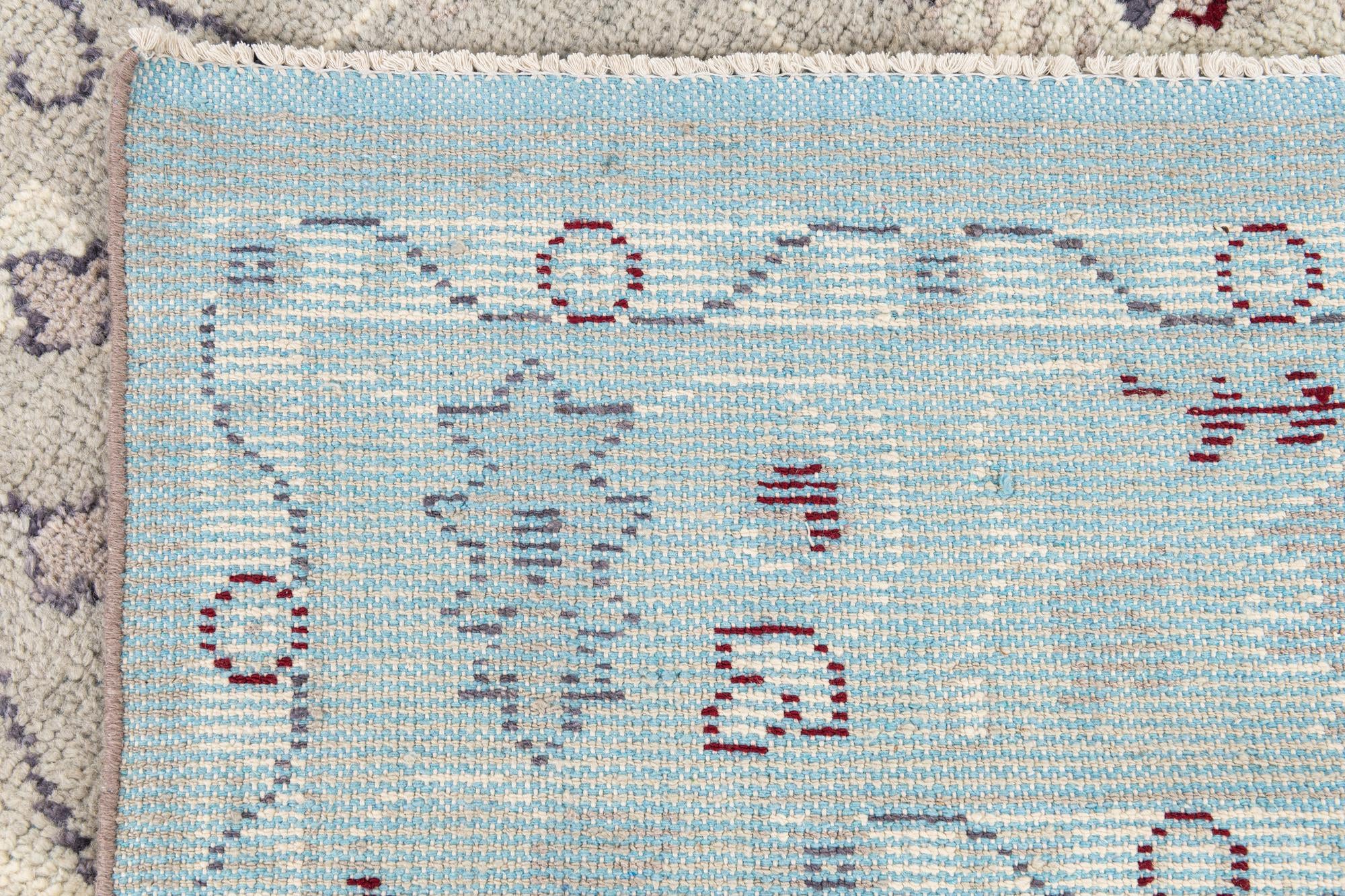 7' 10 x 10' 3 Hand Knotted Oushak Wool Rug