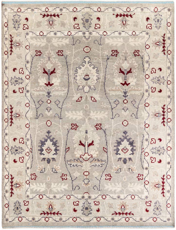 Detail image of 7' 10 x 10' 3 Hand Knotted Oushak Wool Rug